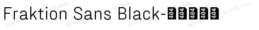 Fraktion Sans Black字体转换